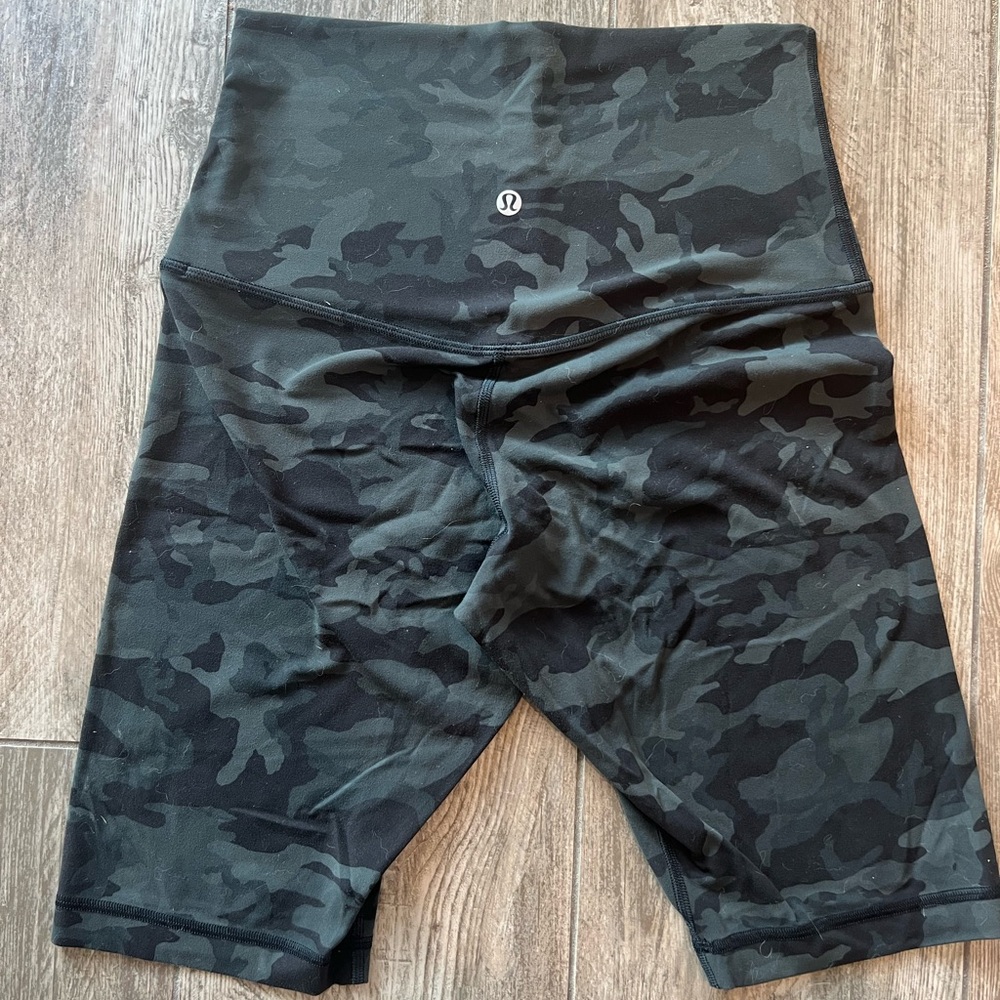 lululemon athletica Black Camo Athletic Shorts